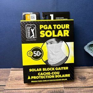 PGA Tour Golf UPF50 Solar Block Gaiter NWT Size S/M (White) *UNOPENED*